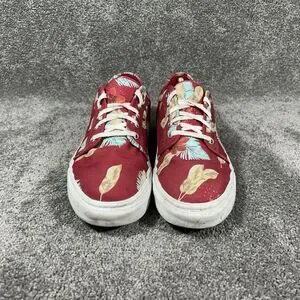 VANS Chukka Low Aloha Chili Pepper Mens Sz 11 Red Tropical Print Pro Skate Shoes VANS Chukka Low Athletic Shoes for Sale | Authenticity  main image 2